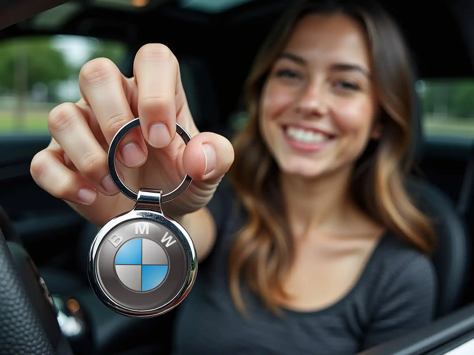 BMW Auto-Schlüsselring Stahl Premium Kraft